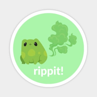 Rippit! A farting frog design Magnet